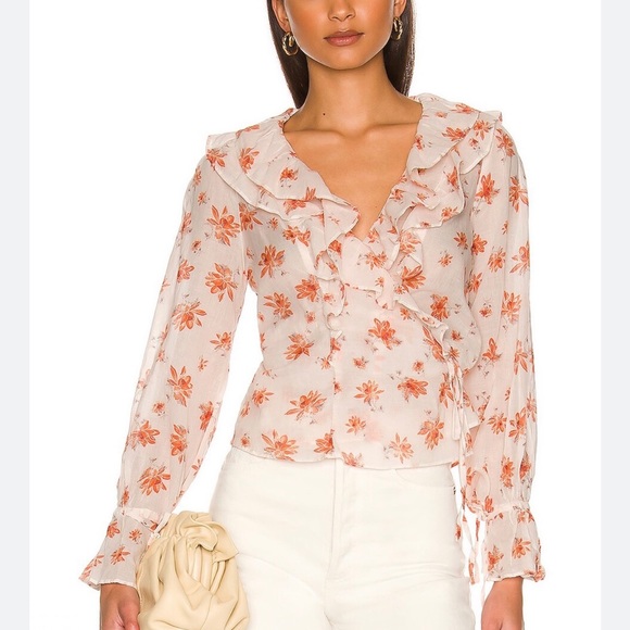 NWT - Free People Amanda Ruffle Top - Size small - Picture 5 of 10